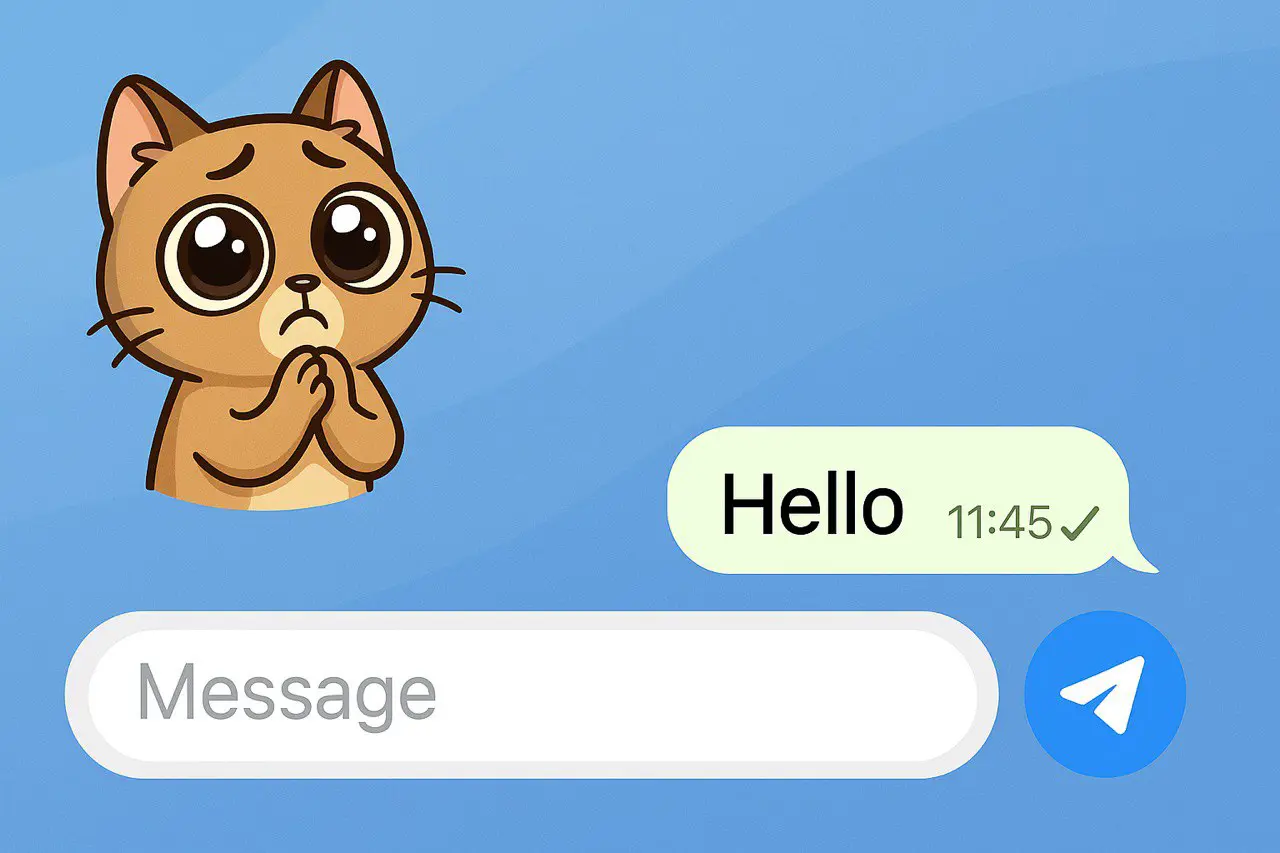 Gửi nhãn dán trong Bot Telegram