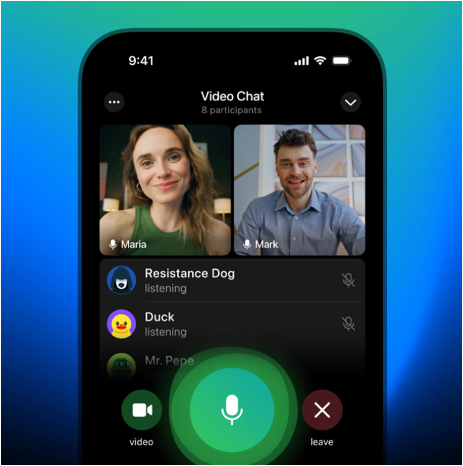 IOS uchun Telegram video qo'ng'iroqlari yanada yaxshilandi! -1