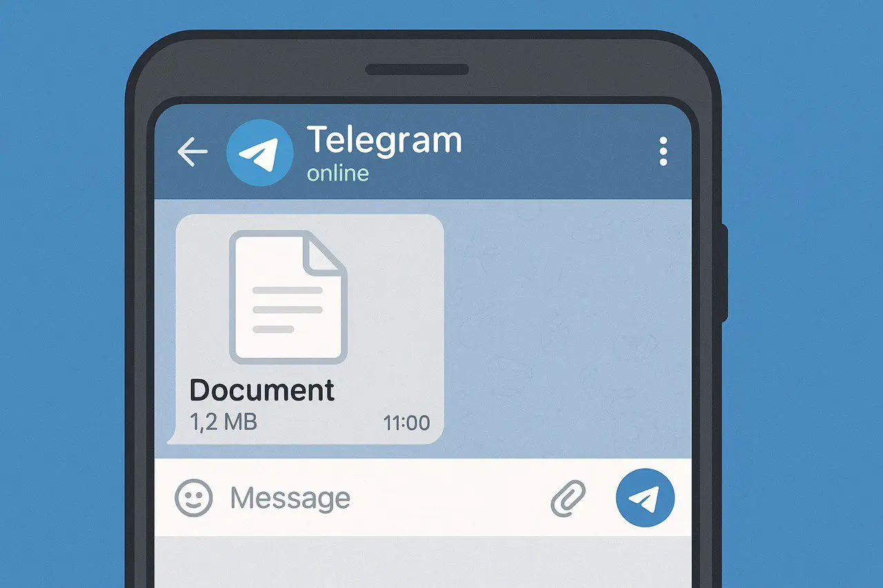 Mengirim pesan dokumen di bot Telegram